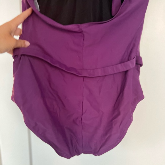 3/$65 SWIM EUC attitude ladies one piece belted swim. - Picture 2 of 2